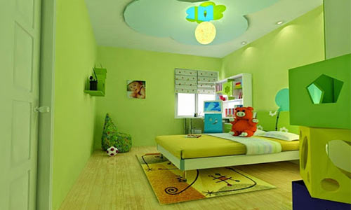 بهترین تم سبز رنگ اتاق خواب 