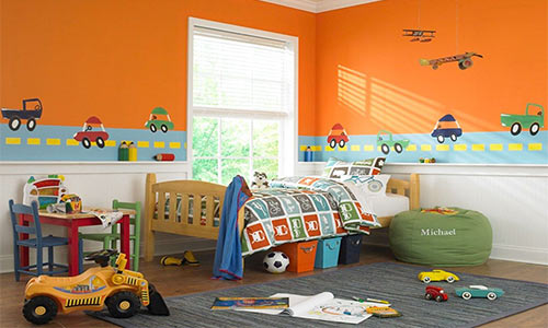 بهترین رنگ آمیزی اتاق کودک 11