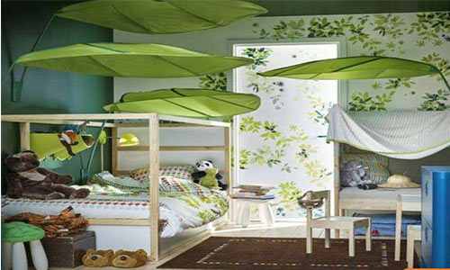 تم سبز برای اتاق خواب کودک 