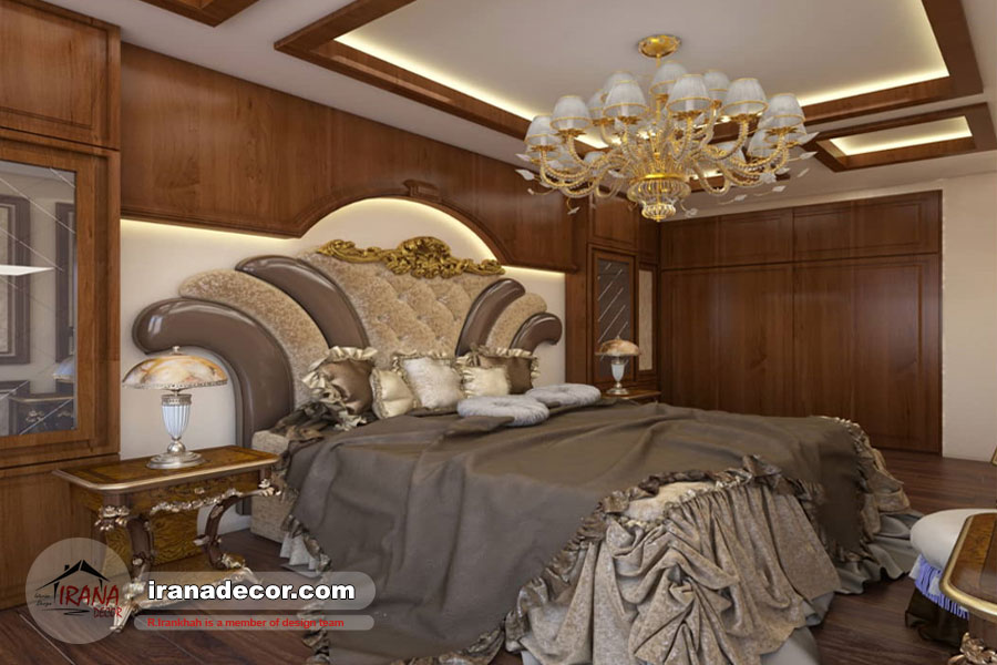 اتاق خوابی به سبک کلاسیک